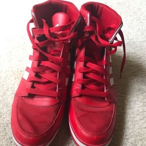 Used Sz. 13 Red Adidas Sneakers